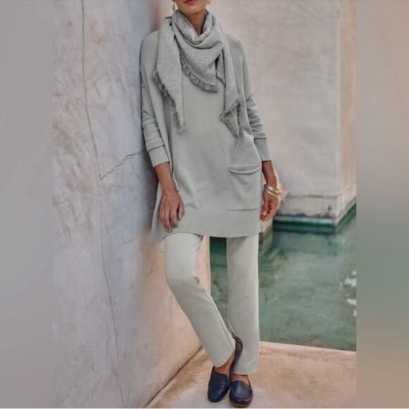 J. Jill Pure Jill Affinity French Terry Slim Leg Pants NEW Pima Cotton Size XL - Picture 2 of 11